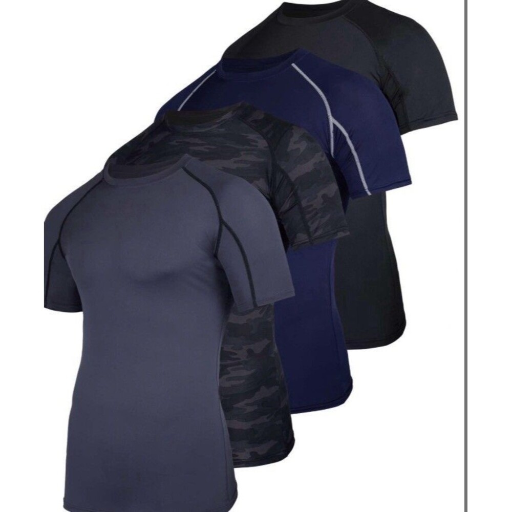 Four Pack Realtor, Essentials, Big Man Compression Shirt Shirts 5X
